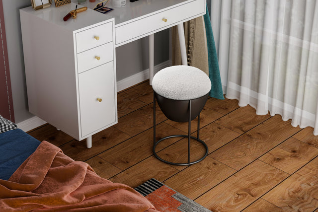 ottoman, Storage Footstool, Modern Accent Stools,Makeup Footstool, Suitable for Living Room and Bedroom