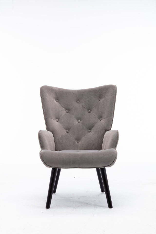 COOLMORE  Accent chair  Living Room/Bed Room, Modern Leisure  Chair  Silver  Grey