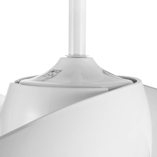 52 In Intergrated LED Ceiling Fan Lighting with White ABS Blade