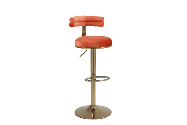 Bar Stools with Back and Footrest Counter Height Dining Chairs (2PCS/CTN)