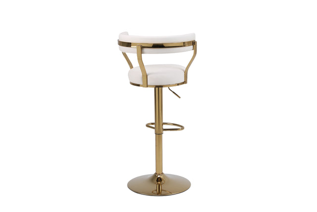 Bar Stools with Back and Footrest Counter Height Dining Chairs (1PCS/CTN)