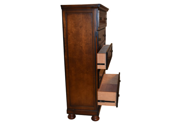 Galaxy Home Austin Chest Made with Wood in Dark Walnut Color
