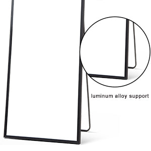 Cathy1700 500-b   Full Body Mirror Full Length Floor Mirror Free Standing Black Dressing Mirror Home Décor (59” x 19.7”)