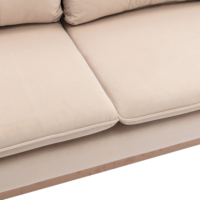 COOLMORE  Velvet  Sofa , Accent sofa .loveseat sofa with Stainless feet