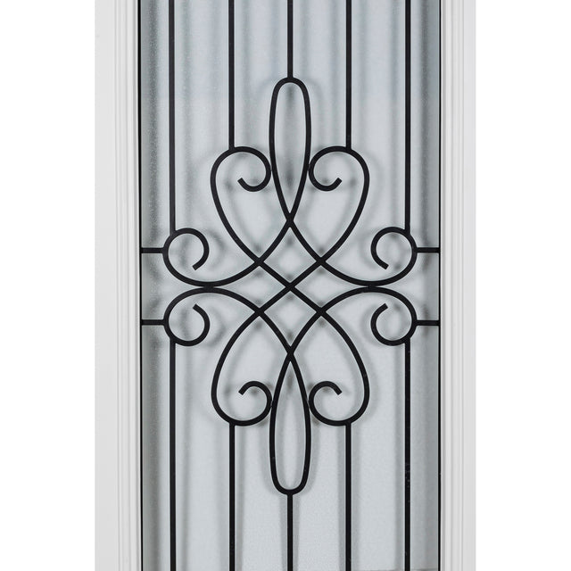 37.5inx81.5in .Right Hand Inswing Wrought Iron Fiber Glass Prehung Entry Door .