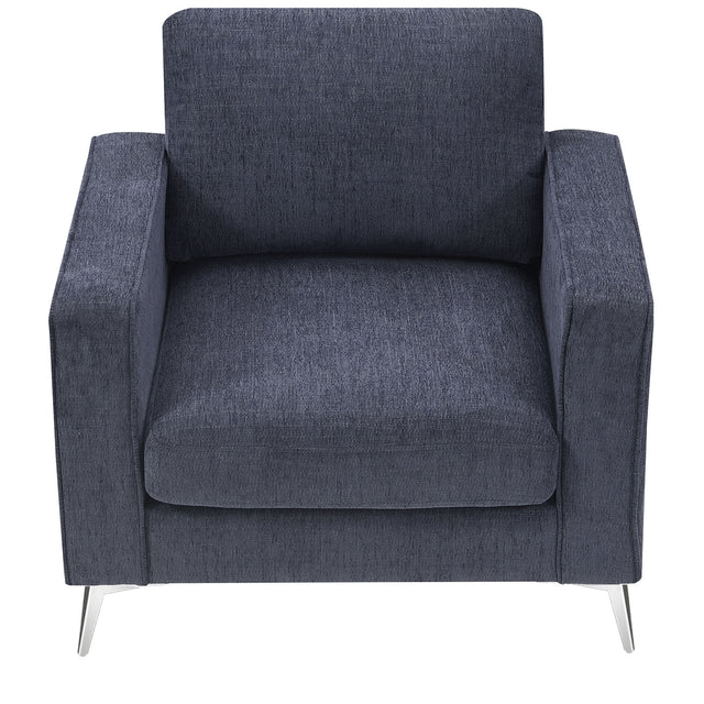 [VIDEO provided] [New]Modern 3-Piece Sofa Sets with Sturdy Metal Legs,Chenille Upholstered Couches Sets Including 3-Seat Sofa, Loveseat and Single Chair for Living Room Furniture Set (1+2+3 Seat)