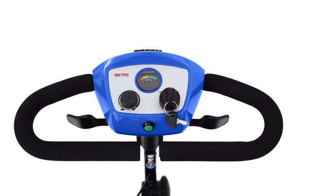 [NO LED LIGHT]  Compact Mobility Scooter-Frosted Blue