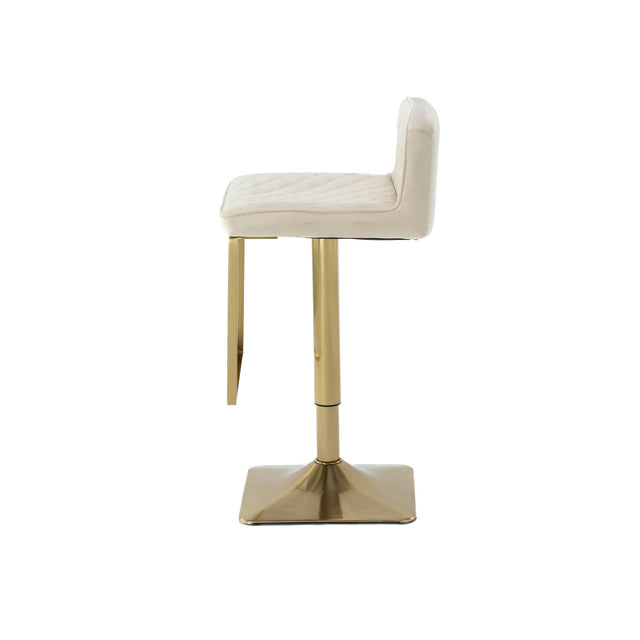 SUPERJARE Bar Stools  - Swivel Barstool Chairs with Back, Modern Pub Kitchen Counter Height，velvet ( 1pc/ctn )