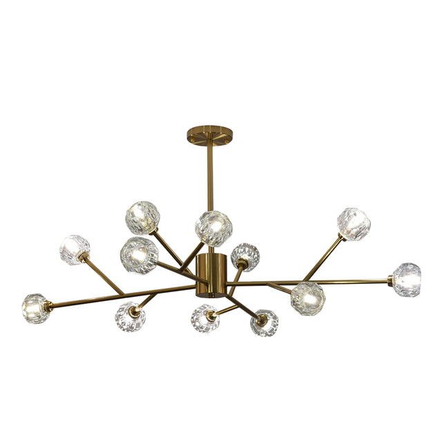 Modern American chandelier golden iron -12 bulb