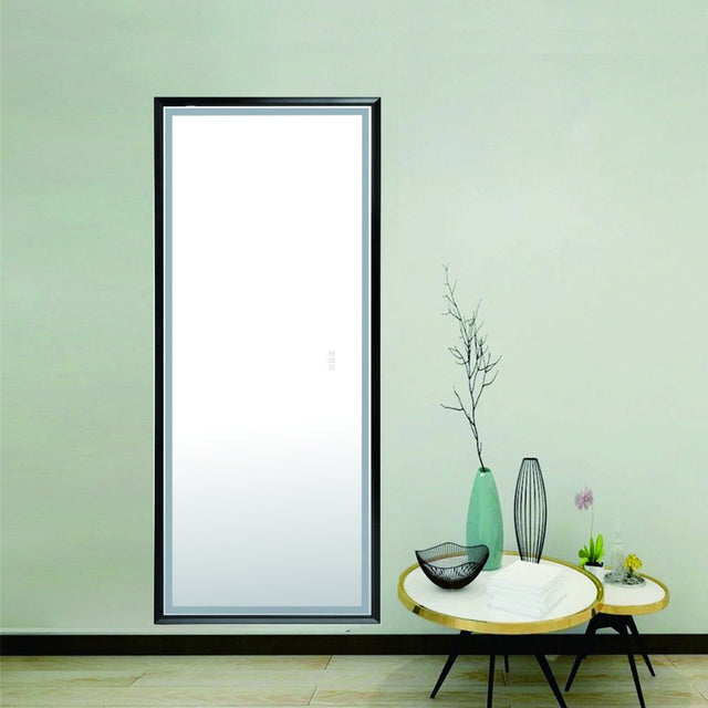 LTL needs to consult the warehouse address88 in. W x 38 in. H Oversized Rectangular Black Framed LED Mirror Anti-Fog Dimmable Wall Mount Bathroom Vanity Mirror  Wall Mirror