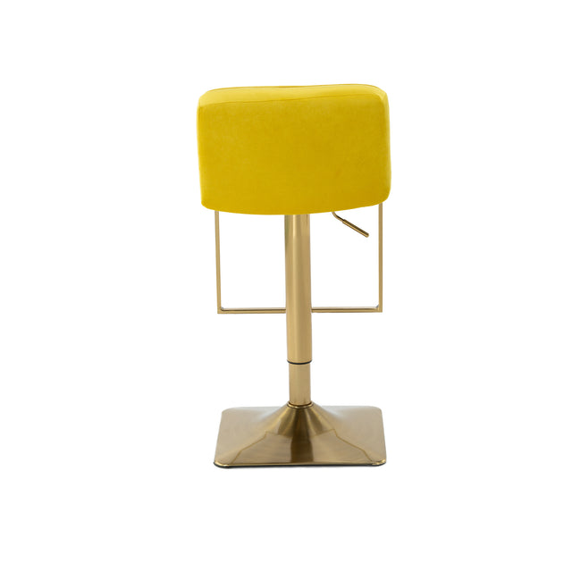 SUPERJARE Bar Stools  - Swivel Barstool Chairs with Back, Modern Pub Kitchen Counter Height，velvet, ( 1pc/ctn )