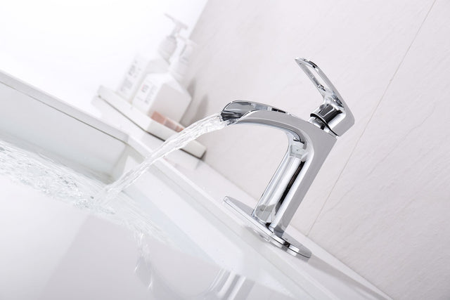 Bathroom Faucet Waterfall Bathroom Faucet Pop Up Drain Bathroom Sink Faucet,Faucet for Bathroom Sink,Single Handle Single Hole Bathroom Faucets