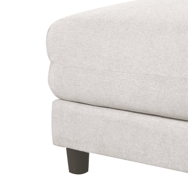 U_STYLE 2 Pieces L shaped Sofa with Removable Ottomans and comfortable waist pillows