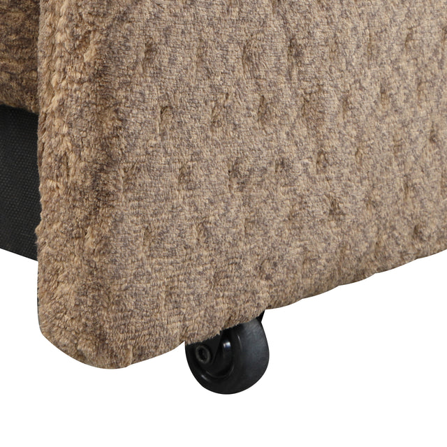 95.7" Modern Padded Upholstered  Sofa Bed Sleeper Sectional Sofa with Storage Chaise and Cup Holder for Living Room Furniture Set