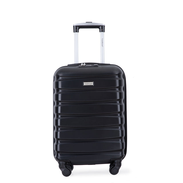 20" Carry on Luggage  ABS Lightweight Suitcase, Spinner Wheels, TSA Lock, Black