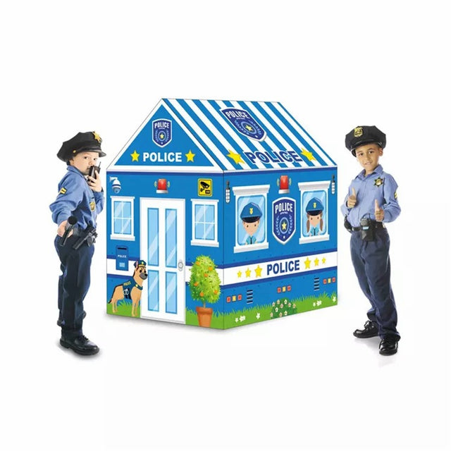 New Police Large Kid Play Tent, Kids Castle Tent House Camping Tents for Kids Indoor Outdoor