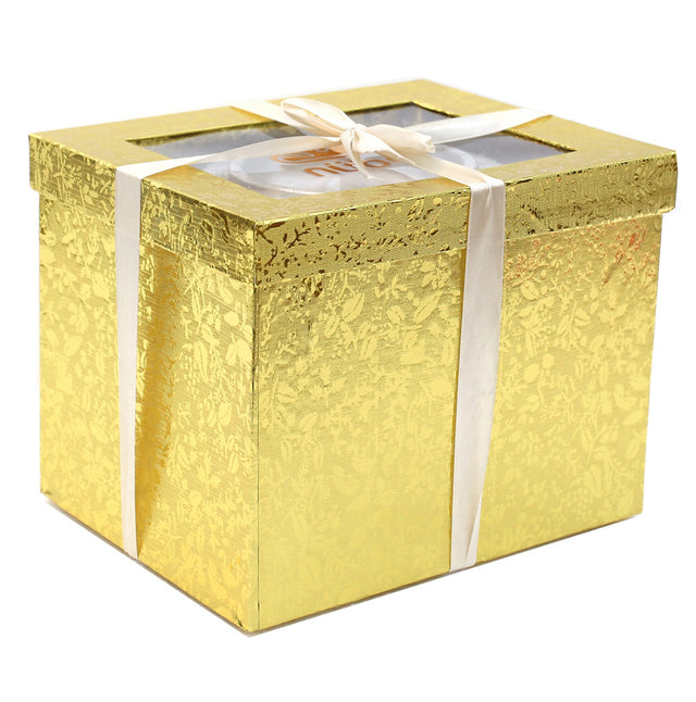 Ambrose Chrome Plated Crystal Embellished Lidded Ceramic Bowl (9 In. x 7 In. x 9.5 In.)