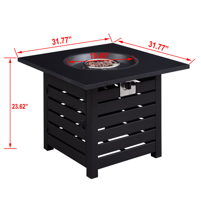 23.8“ H x 31.75" W Outdoor Fire Pit , 40000 BTU