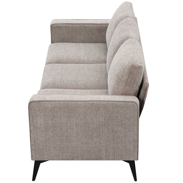 [VIDEO provided] [New]Modern 3-Piece Sofa Sets with Sturdy Metal Legs,Chenille Upholstered Couches Sets Including 3-Seat Sofa, Loveseat and Single Chair for Living Room Furniture Set (1+2+3 Seat)