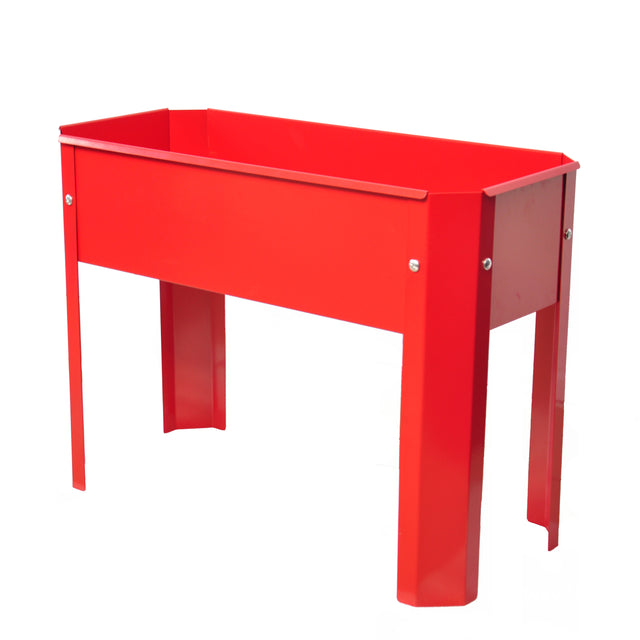 Elevated garden bed, metal elevated outdoor flowerpot box, suitable for backyard and terrace, large flowerpot, suitable for vegetable and flower