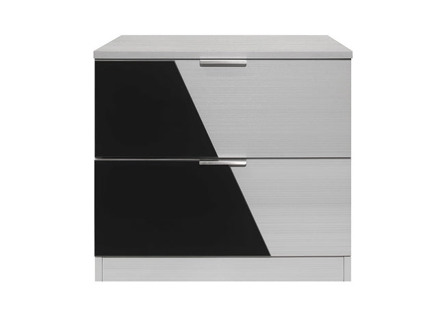 Camilla Nightstand White & Black