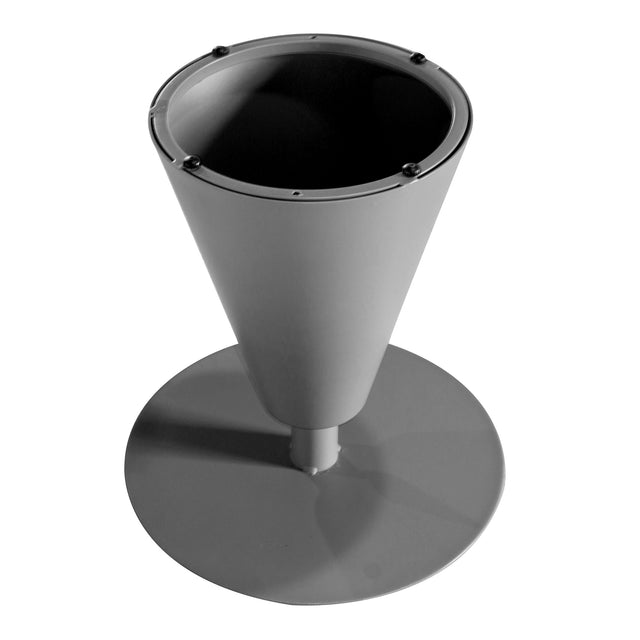 Outdoor Aluminum Round Side Table, Black