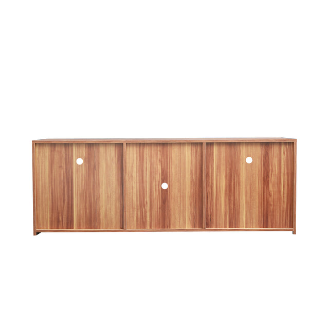 145 Modern 57" TV Stand Matte Body High Gloss Fronts with 16 Color LEDs