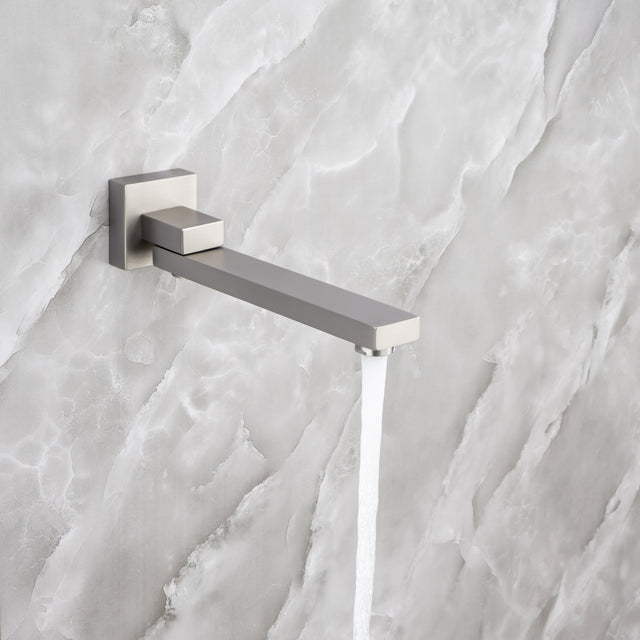 Rainfall 10 inch Shower System Bathroom Luxury Rain Mixer Silver Shower Combo Set Wall Mounted Shower Head Systems with High Pressure Head Hand Held Square Shower Head Polished Chrome Rough-in Valve