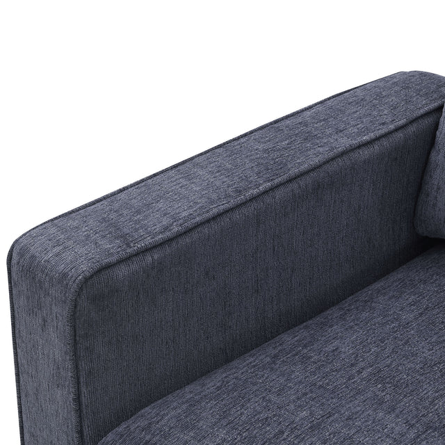 [VIDEO provided] [New]Modern 3-Piece Sofa Sets with Sturdy Metal Legs,Chenille Upholstered Couches Sets Including 3-Seat Sofa, Loveseat and Single Chair for Living Room Furniture Set (1+2+3 Seat)