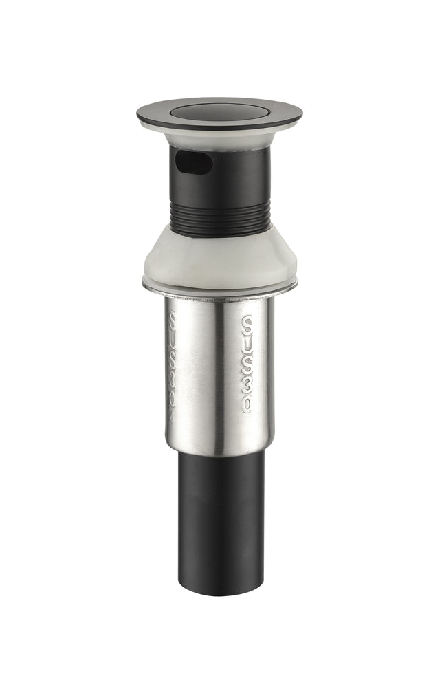 4 Inch 2 Handle Centerset Matte Black Lead-Free Bathroom Faucet, with Copper Pop Up Drain and 2 Water Supply Lines