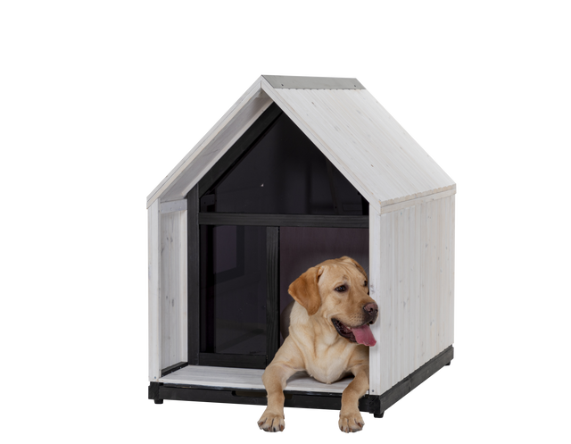 Outdoor Dog House, Sun Protection Dog Houses for Small Medium Large Sized Dogs, Weatherproof Dog House with Slide Out Floor for Easy Cleaning