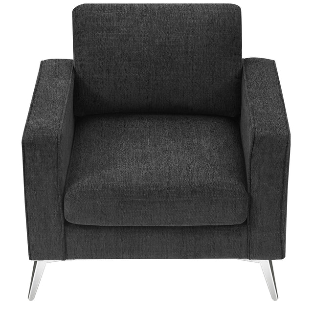 [VIDEO provided] [New]Modern 3-Piece Sofa Sets with Sturdy Metal Legs,Linen Upholstered Couches Sets Including 3-Seat Sofa, Loveseat and Single Chair for Living Room Furniture Set (1+2+3 Seat)