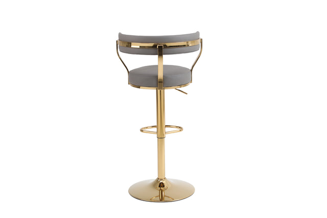 Bar Stools with Back and Footrest Counter Height Dining Chairs (1PCS/CTN)