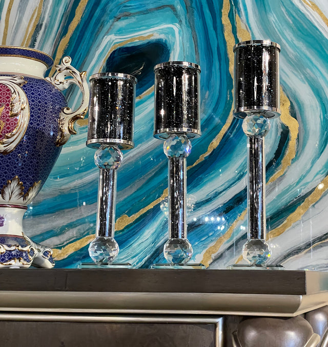 Ambrose Exquisite 3 Piece Candle Holder Set