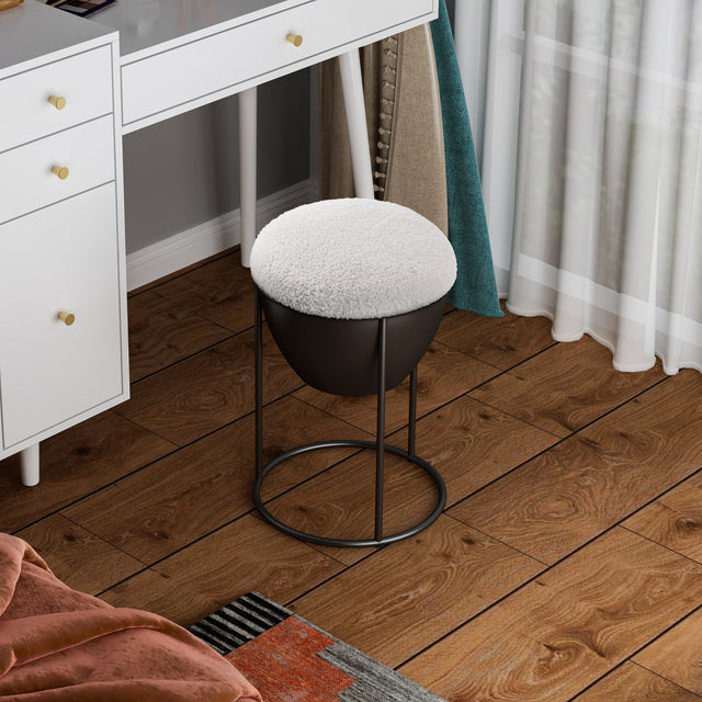 ottoman, Storage Footstool, Modern Accent Stools,Makeup Footstool, Suitable for Living Room and Bedroom