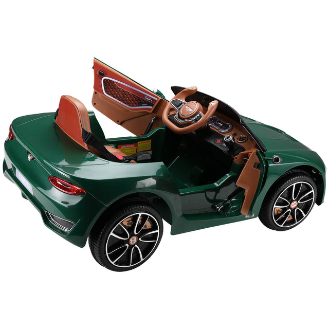 Bentley Officially Licensed kids Ride On Car, Kids Electric Vehicle with Lights, Music and Remote Control, Ride On Toy for Boys and Girls Aged 3-8, Dark Green