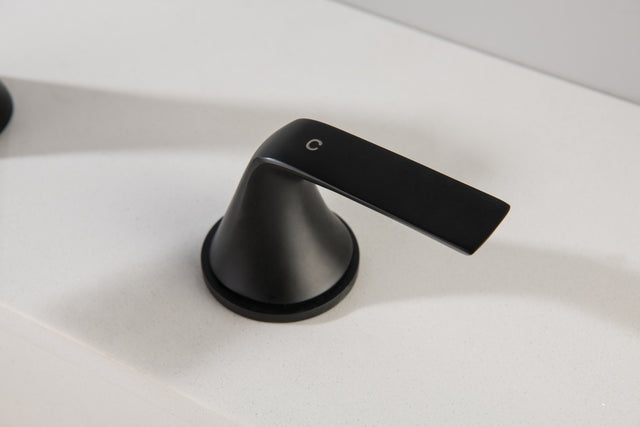 Two Handles Three-Hole Widespread Bathroom Faucet