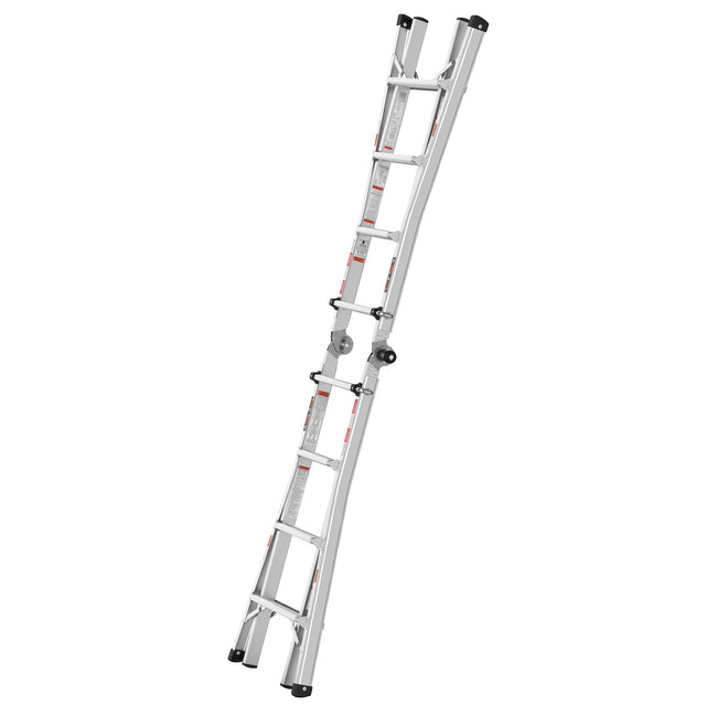 Multi position foldable engineering multifunctional aluminum alloy ladder A-type ladder straight ladder 17ft for home