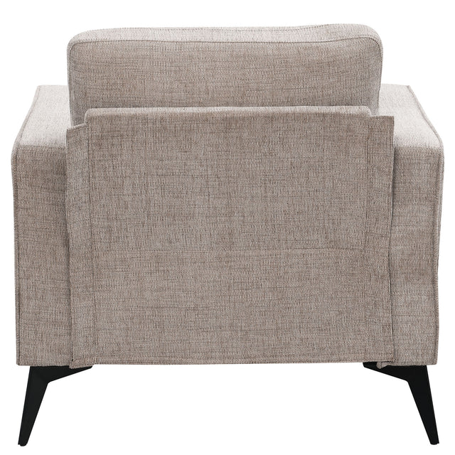 [VIDEO provided] [New]Modern 3-Piece Sofa Sets with Sturdy Metal Legs,Chenille Upholstered Couches Sets Including 3-Seat Sofa, Loveseat and Single Chair for Living Room Furniture Set (1+2+3 Seat)