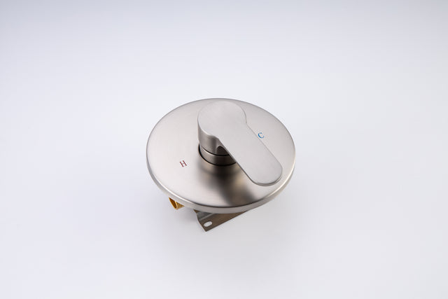 Shower Faucet Set, Wall Mount Round hower System Mixer Set, 10 Inch Rain Shower Head , Solid Brass, Rough-in Valve Included