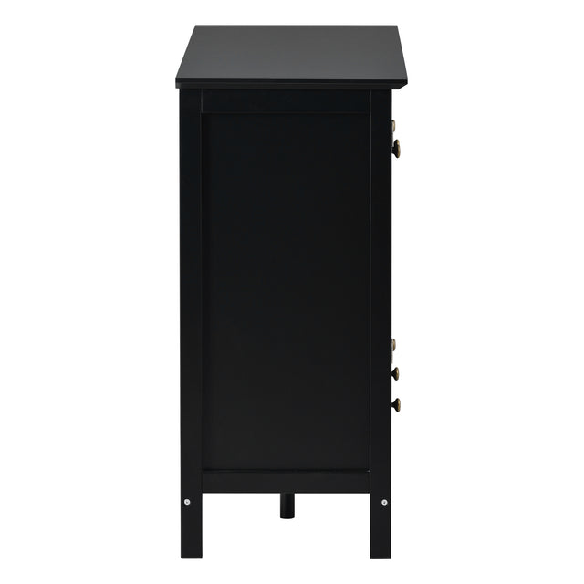 U_STYLE 44.9'' Accent Cabinet Modern Console Table Sideboard for Living Room Dining Room With 3 Doors, 3 Drawers