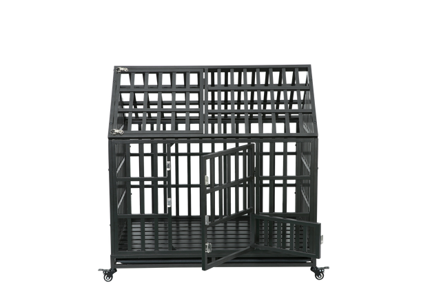 Heavy Duty Dog Cage  pet Crate with Roof