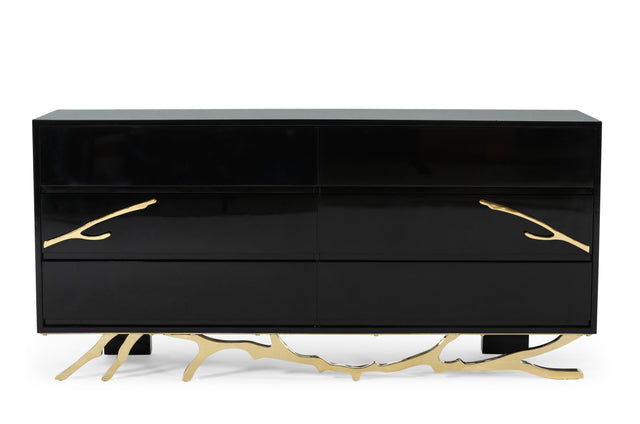 Modrest Legend Modern Black & Gold Dresser