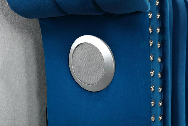 Tulip Queen Bed in Blue