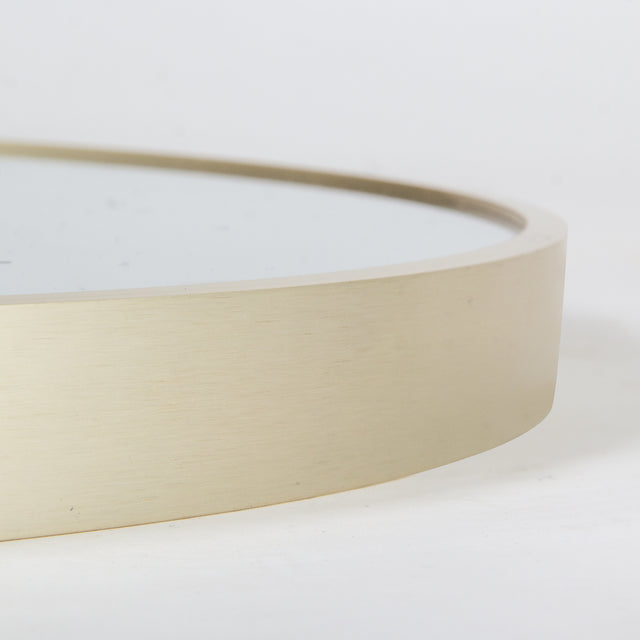 Matte Gold Wall Mirror 20” Round Mirror Metal Framed Mirror Circle Wall-Mounted Mirror, Circular Mirror for Bathroom Wall Decor Living Room