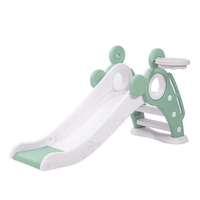 Children\'s Folding Slides with Stairs, Outdoor Small Children\'s Slide Toys Multifunctional Toys,Green/  Toddler Folding Slide Plastic Kids Slide for Toddlers Age 1-3 Indoor Slide Children Climber To