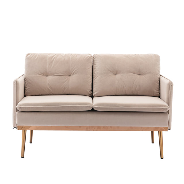 COOLMORE  Velvet  Sofa , Accent sofa .loveseat sofa with Stainless feet