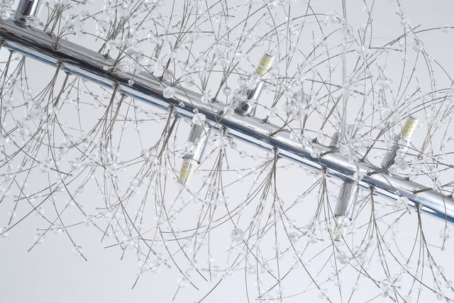 Modern American multi-particle crystal chandelier -12 bulbs -G9 lamp holder