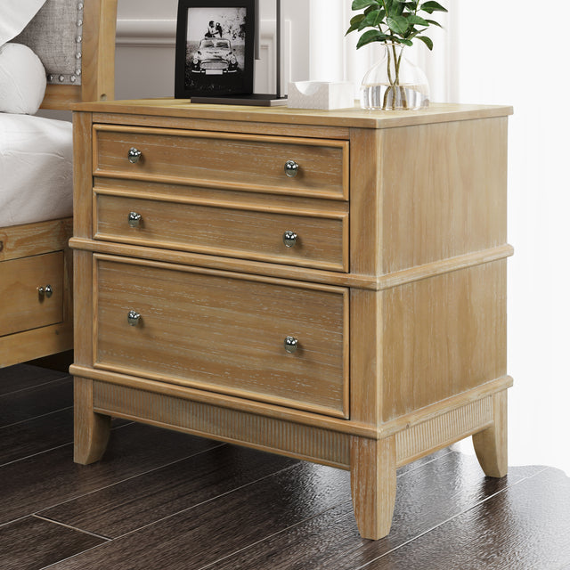 Hazel 3-Drawer Hazel 3-Drawer Side Table for Living Room, Hallway, Entryway