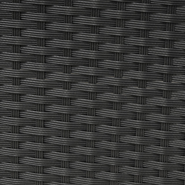 TOPMAX 6-Piece Patio Furniture Set Outdoor Sectional Sofa with Glass Table, Ottomans for Pool, Backyard, Lawn (Black)